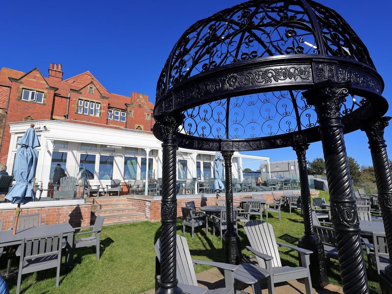 View of the outside area on a beautiful afternoon.