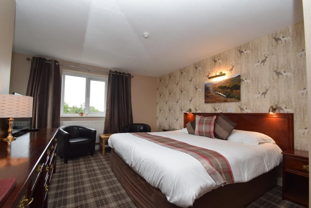 Six guest bedrooms with en suites are similar in design.