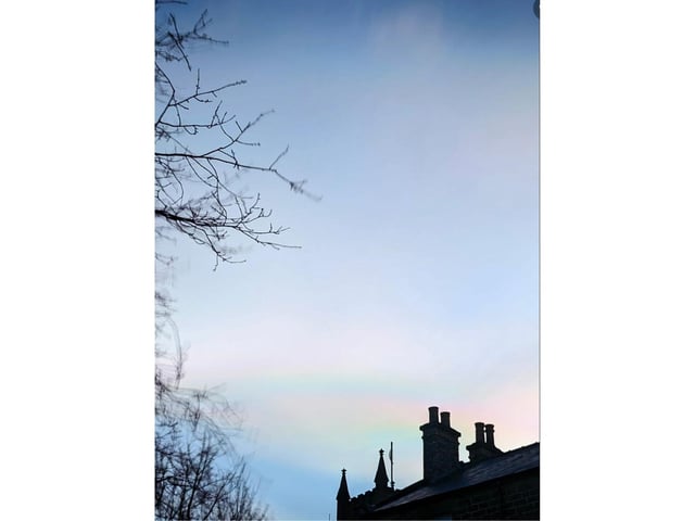 Daren Higham took this remarkable shot of the radiant sky over Pateley Bridge.