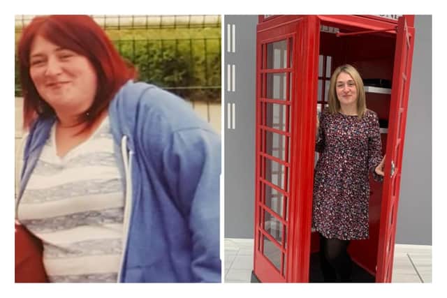 Rachel Smith before and after her weightloss