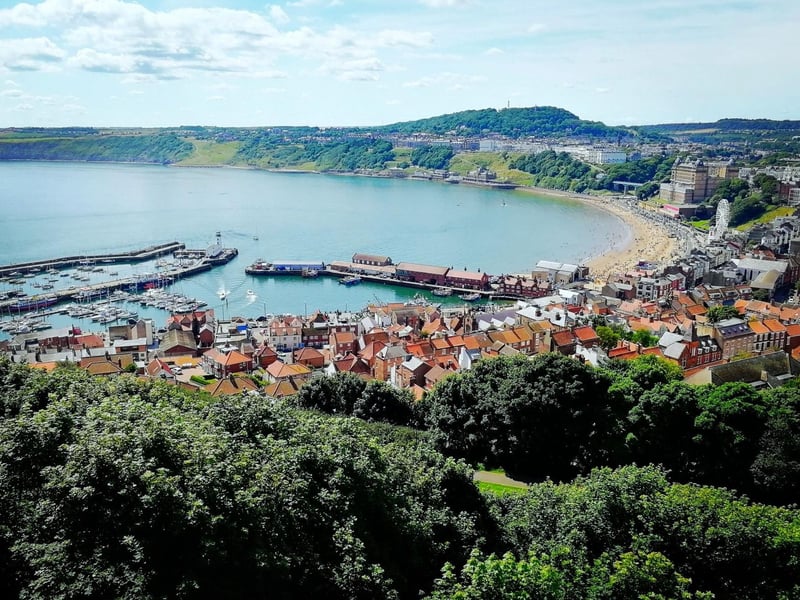A stunning view of Scarborough.