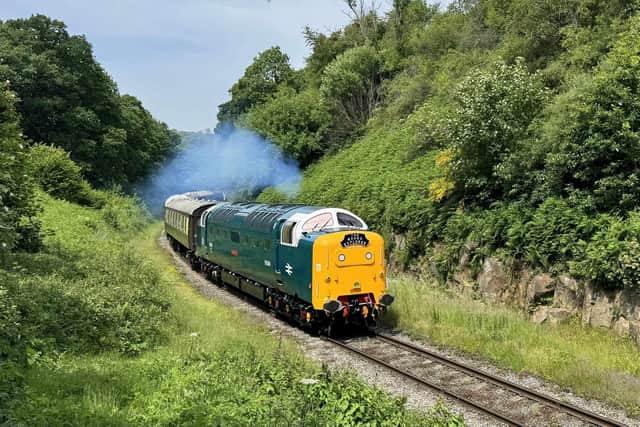 Class 55 No 55009 Alycidon hauls the NYMR afternoon tea. photo: Matthew Donald.