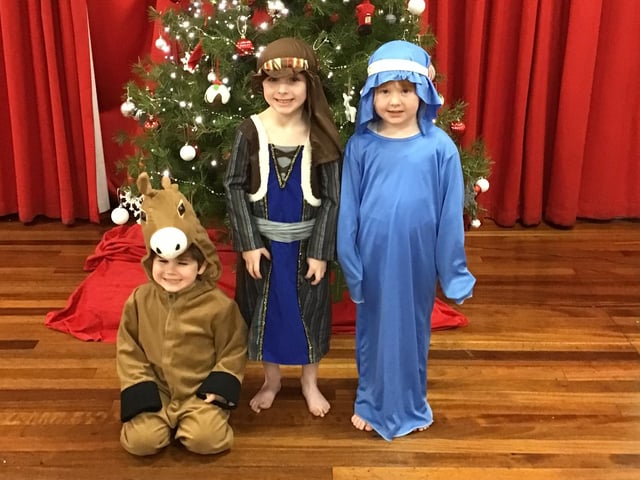 Pickering Infant and Nursery School, Wriggly Nativity by nursery and reception children.