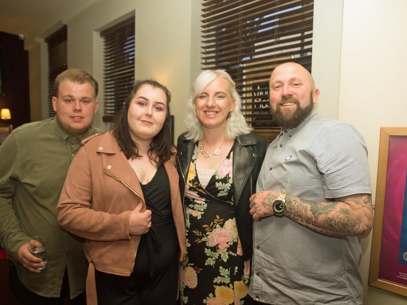 Jay, Laura, Amy & Jordan catch up in The Dickens Bar & Inn.