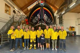 Six-year-old Sebastian Humphries, completed a sponsored bike ride from Scarborough to Ravenscar and back, raising £600 for the station. (Pic: RNLI / Lauren Tomlinson)