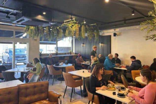 Inside the cafe at Wilson's Food Hall