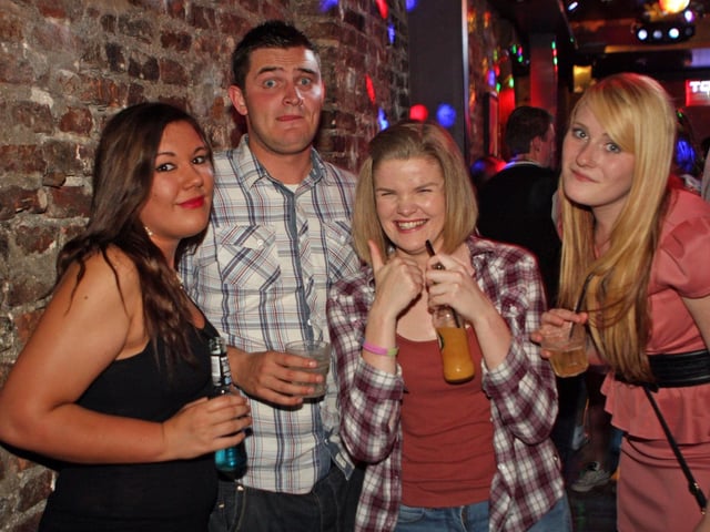 Heather, Tom, Cassie and Sarah in Blue Lounge