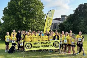 Bridlington Road Runners line up at Friday's Sledmere Sunset Trail race. PHOTO BY TCF PHOTOGRAPHY