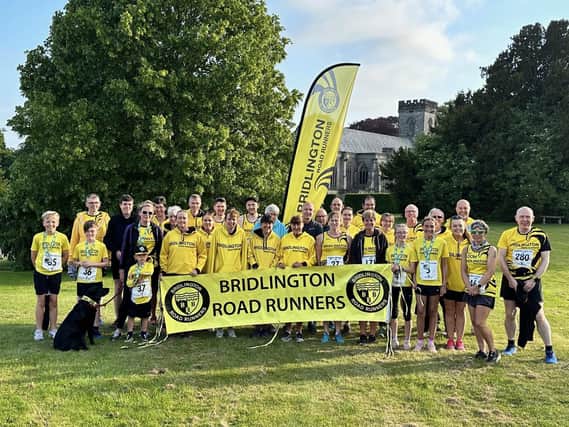 Bridlington Road Runners line up at Friday's Sledmere Sunset Trail race. PHOTO BY TCF PHOTOGRAPHY