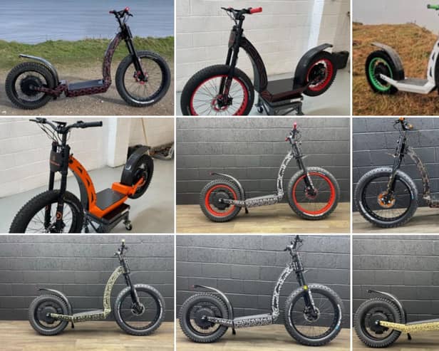 A composite image of the bikes stolen from Eastfield.