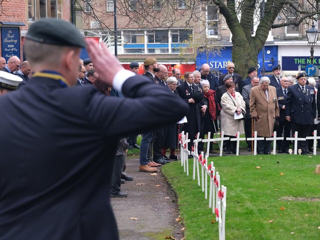 Making the salute