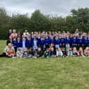 Sleights School children and staff.