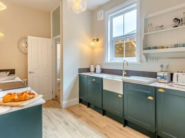 The property's bespoke fitted kitchen.