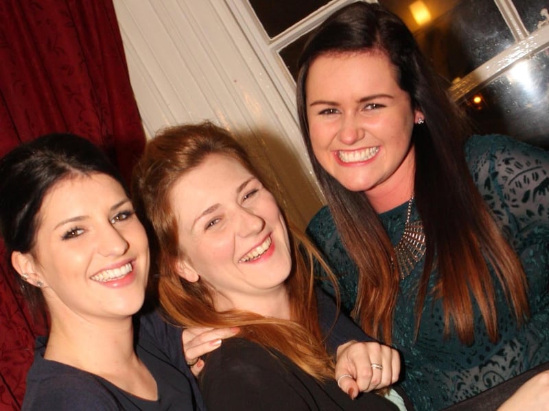 Emma, Rosie and Lauren having a cheeky drink in the Old Vic