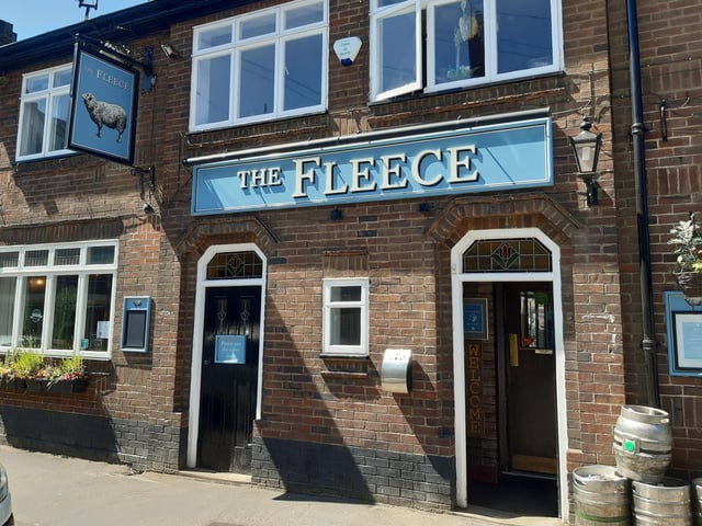 The Fleece has come in second with a total of 7 votes. It is located on Church Street.