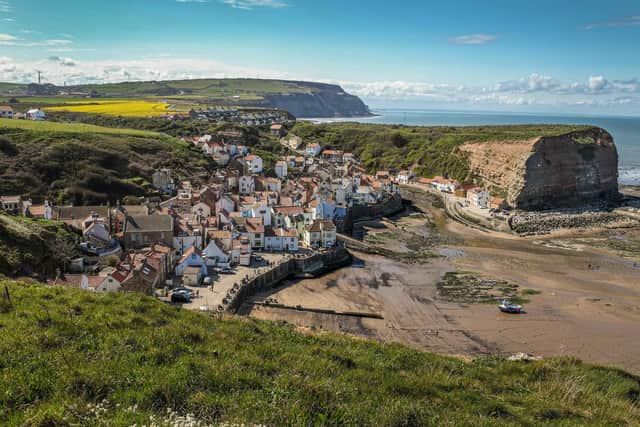 View of Staithes from the Cleveland Way on the North Yorkshire coast.
Picture: Tony Johnson.