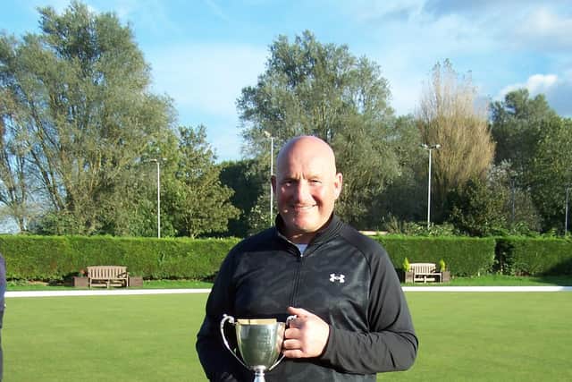 North Cliff crown green bowls star Alan Landers won the Whitby winter merit on Sunday.