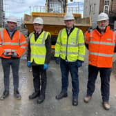 Yorkshire Water's discharge reduction scheme is taking in Whitby. MP Sir Robert Goodwill MP is pictured with the project team, on a site visit.