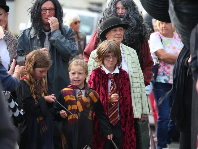 Witches and wizards of Hogwarts.