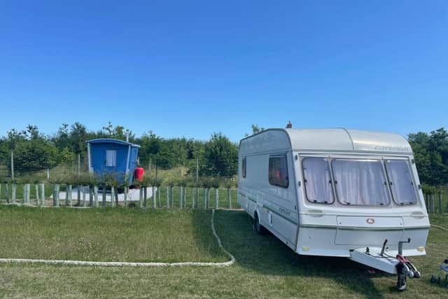 West Hale Gate Caravan site near Burton Fleming, which has topped the list of popular farm-based attractions on leading online booking platform Pitchup.com.