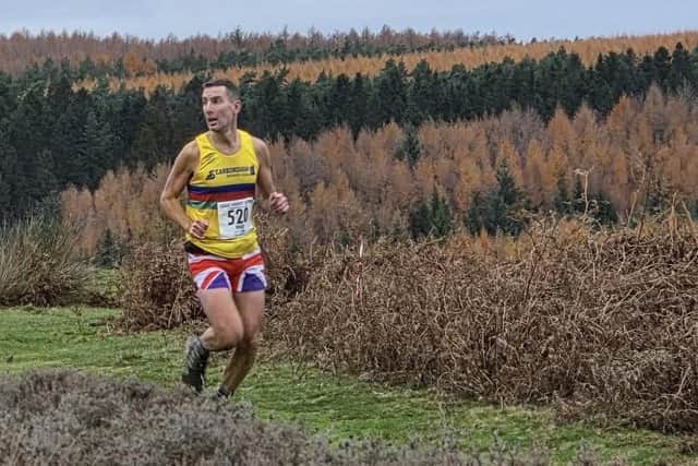 Scarborough Athletic Club's Daniel Bateson on his way to victory at Saltergate Gallows fell race.