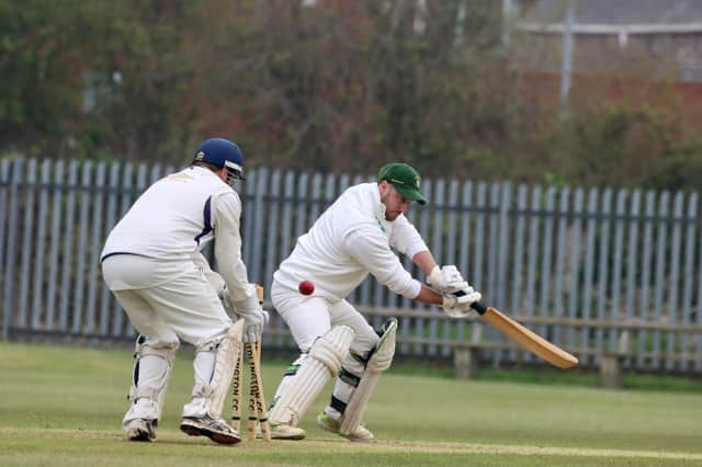 Hosts Bridlington CC 1sts lose a wicket in the 10-wicket home defeat against Hull Zingari in the YPLN Championship (East) PHOTO BY ALEXANDER FYNN