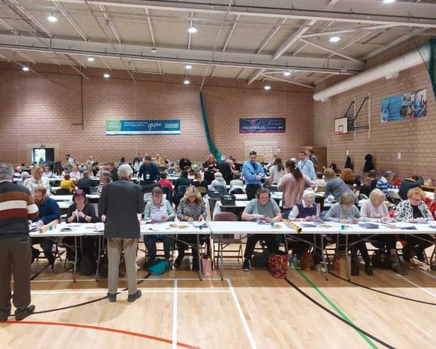 The York and North Yorkshire Mayoral election count gets under way in Northallerton.Picture: LDRS