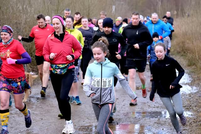 North Yorkshire Water Park one year on....enjoying the run  ..pic Richard Ponter
