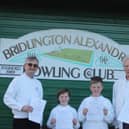 From left, John Mitchell, Alex Prosser, Mitchell Prosser and Phil Scruton, handing over their application forms for Bridlington Alexandra Bowling Club.