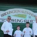 From left, John Mitchell, Alex Prosser, Mitchell Prosser and Phil Scruton, handing over their application forms for Bridlington Alexandra Bowling Club.