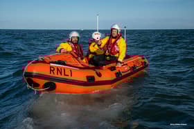 Bridlington RNLI relief inshore D class lifeboat (ILB) Kathleen Dorothy Barr III. Photo: RNLI/Mike Milner.