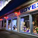 Boyes Christmas windows have a cinderella theme