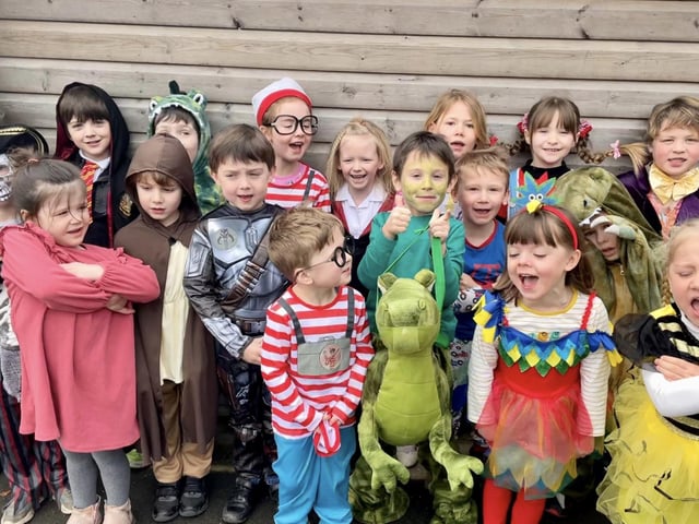 Egton School infants have a fantastic World Book Day.