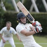 Top Flixton batter Elliot Hatton Photo by Richard Ponter