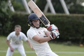 Top Flixton batter Elliot Hatton Photo by Richard Ponter