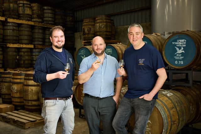 Joe Clark, Nick Bell and Morgan McDermott, Spirit of Yorkshire Sales Manager