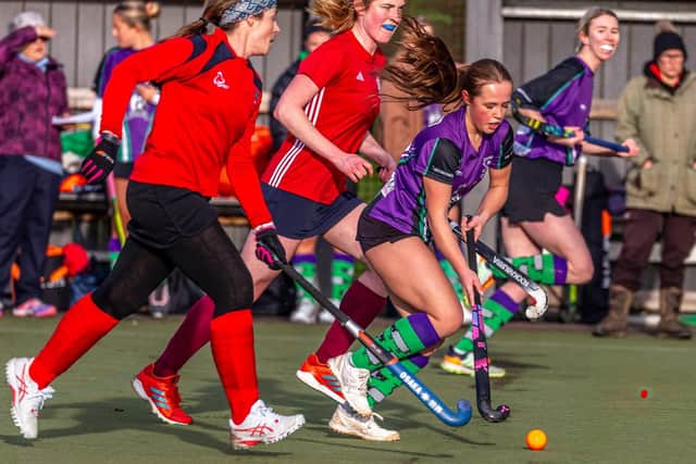 Lily Harland pushes on for Danby. Photo by Brian Murfield