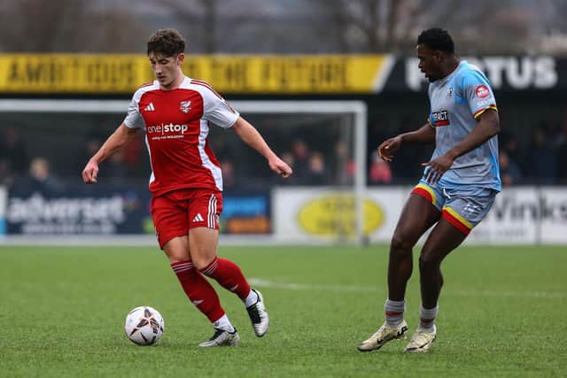 Scarborough Athletic lost 2-0 at home to Alfreton Town. Photo by Zach Forster