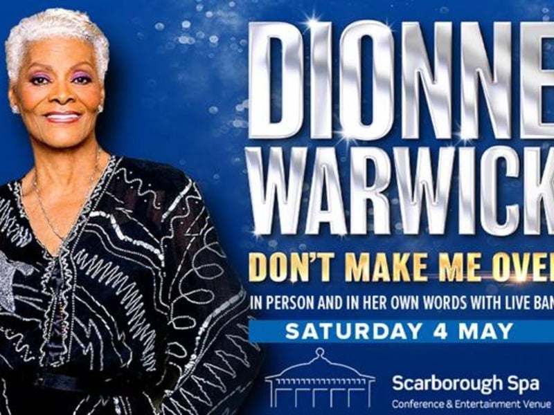 Dionne Warwick: Don’t Make Me Over is taking place at Scarborough Spa on May 4. Meet the real Dionne Warwick, the artist behind timeless hits such as What the World Needs Now, Say A Little Prayer, and Don’t Make Me Over. What few people know is that behind the iconic music is a strong woman whose fierce determination not only brought her worldwide success but also a voice she used to fight for humanitarian causes. Join Dionne while she guides you through a remarkable life story from her humble beginnings as a gospel singer in New Jersey to superstardom and one of the most recognisable and successful female voices of our time.