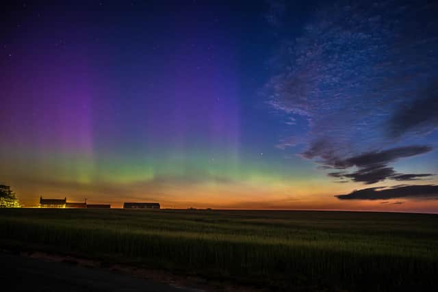 Aurora Borealis over Scarborough on June 13, 2025 - a rarity for the time of year.  picture: Astro Dog