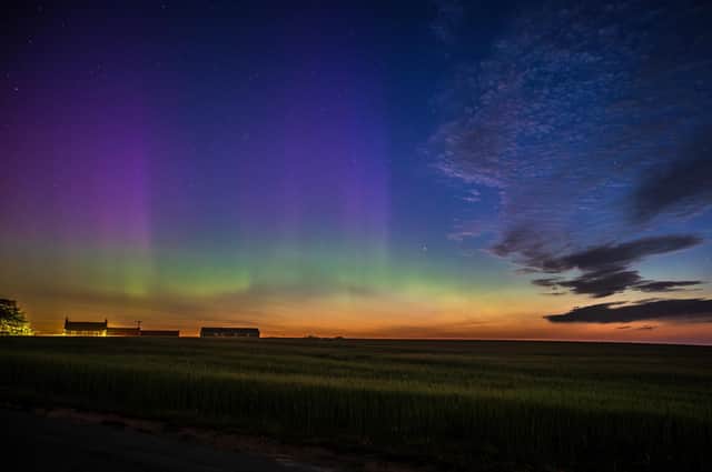 Aurora Borealis over Scarborough on June 13, 2025 - a rarity for the time of year. picture: Astro Dog