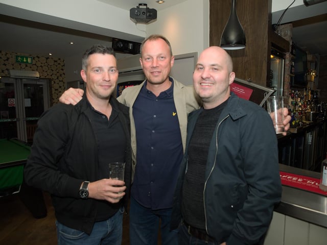 Pals Simon, Kev & Steve chilling out in The Mist Bar.