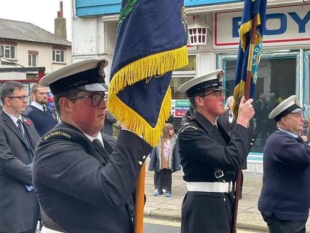 The parade through Scarborough's streets.