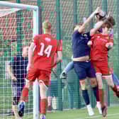 Action from Bridlington Rovers Millau's friendly against Bridlington Town Reserves. Photos by TCF Photography