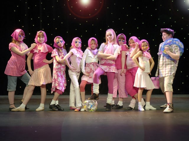 Spa Musical Theatre School presents High School Musical. Sharpay is pictured with her gang the Sharpettes.