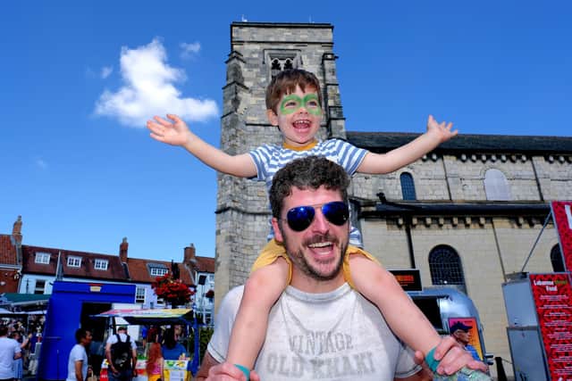 Family fun at Malton Food Festival.
