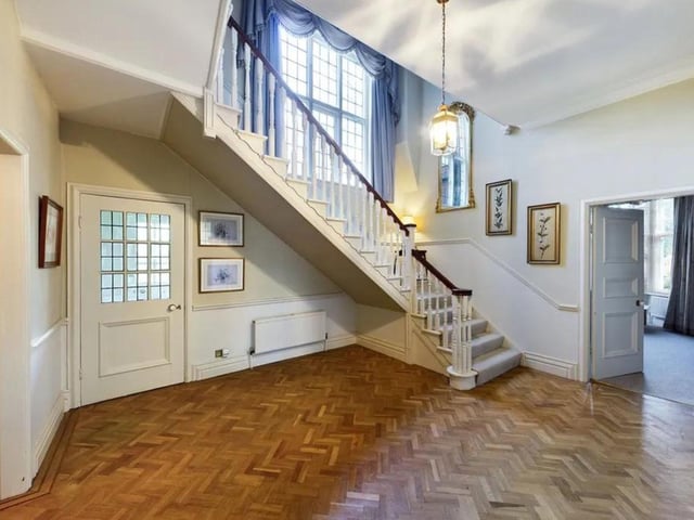 The gorgeous ground floor stairway.