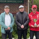 Barrie Watson, right, won the Wally Day Cup at Borough BC