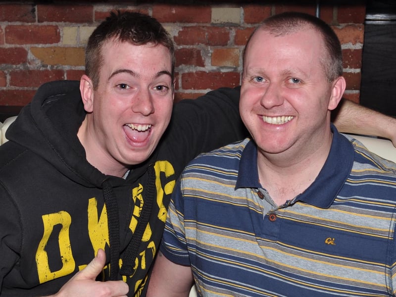 Andy and Dave give the thumbs up.