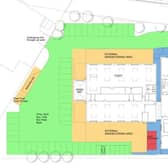 Woodlands Drive Ambulance Station external plan.